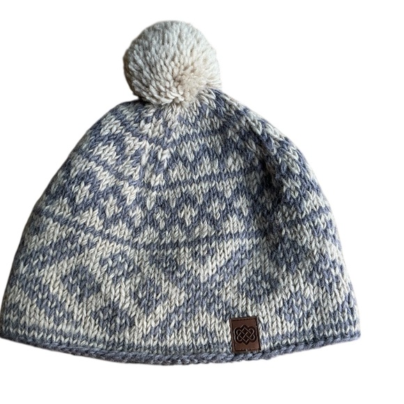 sherpa adventure gear Accessories - Sherpa adventure gear pom hat beanie lambswool beige and grey